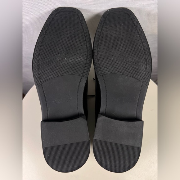 APT9 Denver Comfort Ortholite Eco Black Faux Leather Dress Shoes Men's Size 10W - Picture 4 of 6